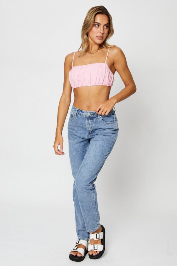 Pink Bralette Top Sleeveless - Image 2