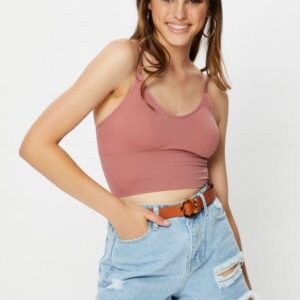 Purple Crop Top Seamless