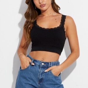 Black Bralette Top Seamless