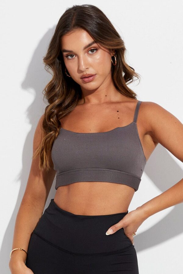 Grey Bralette Seamless - Image 3